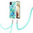 Custodia Silicone Gel Morbida Fantasia Modello Cover con Cinghia Cordino Mano Y01B per Samsung Galaxy M12