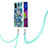 Custodia Silicone Gel Morbida Fantasia Modello Cover con Cinghia Cordino Mano Y01B per Samsung Galaxy M51
