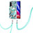 Custodia Silicone Gel Morbida Fantasia Modello Cover con Cinghia Cordino Mano Y01B per Xiaomi Mi 11i 5G Verde