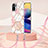 Custodia Silicone Gel Morbida Fantasia Modello Cover con Cinghia Cordino Mano Y01B per Xiaomi Redmi Note 10 4G
