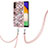Custodia Silicone Gel Morbida Fantasia Modello Cover con Cinghia Cordino Mano Y03B per Samsung Galaxy A13 5G