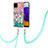 Custodia Silicone Gel Morbida Fantasia Modello Cover con Cinghia Cordino Mano Y03B per Samsung Galaxy A22 4G
