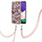 Custodia Silicone Gel Morbida Fantasia Modello Cover con Cinghia Cordino Mano Y03B per Samsung Galaxy A22 5G