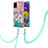 Custodia Silicone Gel Morbida Fantasia Modello Cover con Cinghia Cordino Mano Y03B per Samsung Galaxy M40S Colorato