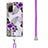 Custodia Silicone Gel Morbida Fantasia Modello Cover con Cinghia Cordino Mano Y03B per Samsung Galaxy S20 FE 4G