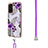 Custodia Silicone Gel Morbida Fantasia Modello Cover con Cinghia Cordino Mano Y03B per Samsung Galaxy S23 FE 5G