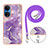 Custodia Silicone Gel Morbida Fantasia Modello Cover con Cinghia Cordino Mano Y05B per Huawei Honor X7