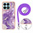 Custodia Silicone Gel Morbida Fantasia Modello Cover con Cinghia Cordino Mano Y05B per Huawei Honor X8a 4G