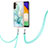 Custodia Silicone Gel Morbida Fantasia Modello Cover con Cinghia Cordino Mano Y05B per Samsung Galaxy A13 5G