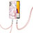 Custodia Silicone Gel Morbida Fantasia Modello Cover con Cinghia Cordino Mano Y05B per Samsung Galaxy A72 4G