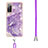 Custodia Silicone Gel Morbida Fantasia Modello Cover con Cinghia Cordino Mano Y05B per Samsung Galaxy S20 FE 4G