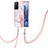 Custodia Silicone Gel Morbida Fantasia Modello Cover con Cinghia Cordino Mano Y05B per Xiaomi Mi 11T 5G Rosa