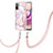 Custodia Silicone Gel Morbida Fantasia Modello Cover con Cinghia Cordino Mano Y05B per Xiaomi Poco M5S
