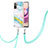 Custodia Silicone Gel Morbida Fantasia Modello Cover con Cinghia Cordino Mano Y05B per Xiaomi Poco M5S Colorato