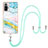 Custodia Silicone Gel Morbida Fantasia Modello Cover con Cinghia Cordino Mano Y05B per Xiaomi Redmi Note 10 Pro Max