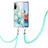 Custodia Silicone Gel Morbida Fantasia Modello Cover con Cinghia Cordino Mano Y05B per Xiaomi Redmi Note 10 Pro Max Verde