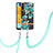 Custodia Silicone Gel Morbida Fantasia Modello Cover con Cinghia Cordino Mano Y06B per Samsung Galaxy A13 5G