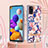 Custodia Silicone Gel Morbida Fantasia Modello Cover con Cinghia Cordino Mano Y06B per Samsung Galaxy A21s