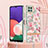 Custodia Silicone Gel Morbida Fantasia Modello Cover con Cinghia Cordino Mano Y06B per Samsung Galaxy A22s 5G