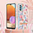 Custodia Silicone Gel Morbida Fantasia Modello Cover con Cinghia Cordino Mano Y06B per Samsung Galaxy A32 5G