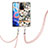 Custodia Silicone Gel Morbida Fantasia Modello Cover con Cinghia Cordino Mano Y06B per Xiaomi Poco M4 Pro 5G