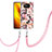 Custodia Silicone Gel Morbida Fantasia Modello Cover con Cinghia Cordino Mano Y06B per Xiaomi Poco X3 Pro Rosa