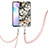 Custodia Silicone Gel Morbida Fantasia Modello Cover con Cinghia Cordino Mano Y06B per Xiaomi Redmi 9A