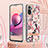 Custodia Silicone Gel Morbida Fantasia Modello Cover con Cinghia Cordino Mano Y06B per Xiaomi Redmi Note 10 4G