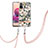 Custodia Silicone Gel Morbida Fantasia Modello Cover con Cinghia Cordino Mano Y06B per Xiaomi Redmi Note 10 4G