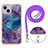 Custodia Silicone Gel Morbida Fantasia Modello Cover con Cinghia Cordino Mano Y07B per Apple iPhone 15