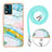 Custodia Silicone Gel Morbida Fantasia Modello Cover con Cinghia Cordino Mano YB1 per Motorola Moto E13