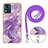 Custodia Silicone Gel Morbida Fantasia Modello Cover con Cinghia Cordino Mano YB1 per Motorola Moto E13