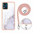 Custodia Silicone Gel Morbida Fantasia Modello Cover con Cinghia Cordino Mano YB1 per Motorola Moto E13