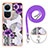 Custodia Silicone Gel Morbida Fantasia Modello Cover con Cinghia Cordino Mano YB3 per Oppo Reno10 Pro 5G