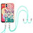 Custodia Silicone Gel Morbida Fantasia Modello Cover con Cinghia Cordino Mano YB3 per Samsung Galaxy A04E