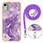 Custodia Silicone Gel Morbida Fantasia Modello Cover con Cinghia Cordino Mano YB5 per Nokia C12