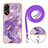 Custodia Silicone Gel Morbida Fantasia Modello Cover con Cinghia Cordino Mano YB5 per Oppo Reno8 T 4G