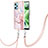 Custodia Silicone Gel Morbida Fantasia Modello Cover con Cinghia Cordino Mano YB5 per Xiaomi Poco X5 5G Rosa
