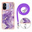 Custodia Silicone Gel Morbida Fantasia Modello Cover con Cinghia Cordino Mano YB5 per Xiaomi Redmi 11A 4G