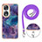 Custodia Silicone Gel Morbida Fantasia Modello Cover con Cinghia Cordino Mano YB7 per Huawei Honor 90 5G