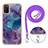 Custodia Silicone Gel Morbida Fantasia Modello Cover con Cinghia Cordino Mano YB7 per Samsung Galaxy A03s