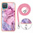 Custodia Silicone Gel Morbida Fantasia Modello Cover con Cinghia Cordino Mano YB7 per Samsung Galaxy A12