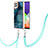 Custodia Silicone Gel Morbida Fantasia Modello Cover con Cinghia Cordino Mano YB7 per Samsung Galaxy A22 4G