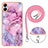 Custodia Silicone Gel Morbida Fantasia Modello Cover con Cinghia Cordino Mano YB7 per Samsung Galaxy F04