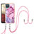 Custodia Silicone Gel Morbida Fantasia Modello Cover con Cinghia Cordino Mano YB7 per Samsung Galaxy F12