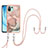 Custodia Silicone Gel Morbida Fantasia Modello Cover con Cinghia Cordino Mano YB7 per Xiaomi Mi 11 Lite 5G