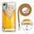 Custodia Silicone Gel Morbida Fantasia Modello Cover con Cinghia Cordino Mano YB8 per Nokia C12