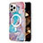 Custodia Silicone Gel Morbida Fantasia Modello Cover con Mag-Safe Magnetic per Apple iPhone 14 Pro Blu