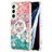 Custodia Silicone Gel Morbida Fantasia Modello Cover con Mag-Safe Magnetic per Samsung Galaxy S22 5G