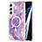 Custodia Silicone Gel Morbida Fantasia Modello Cover con Mag-Safe Magnetic per Samsung Galaxy S22 5G